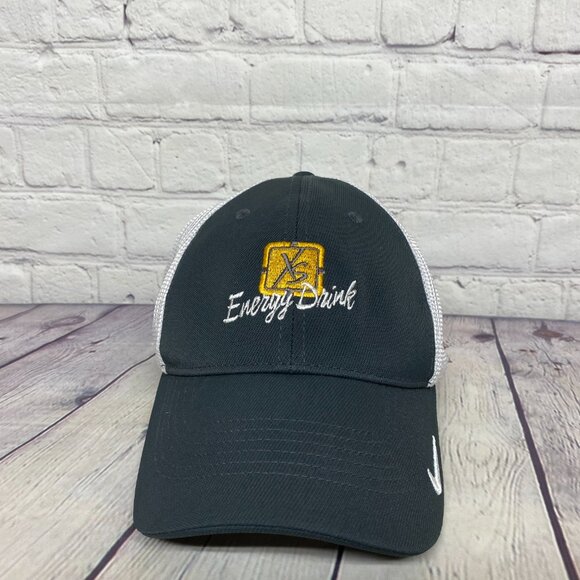 Nike Golf Hat Cap Flex Fit Gray White Mesh Size S/M - XS Energy Drink - Golfer - Picture 5 of 11